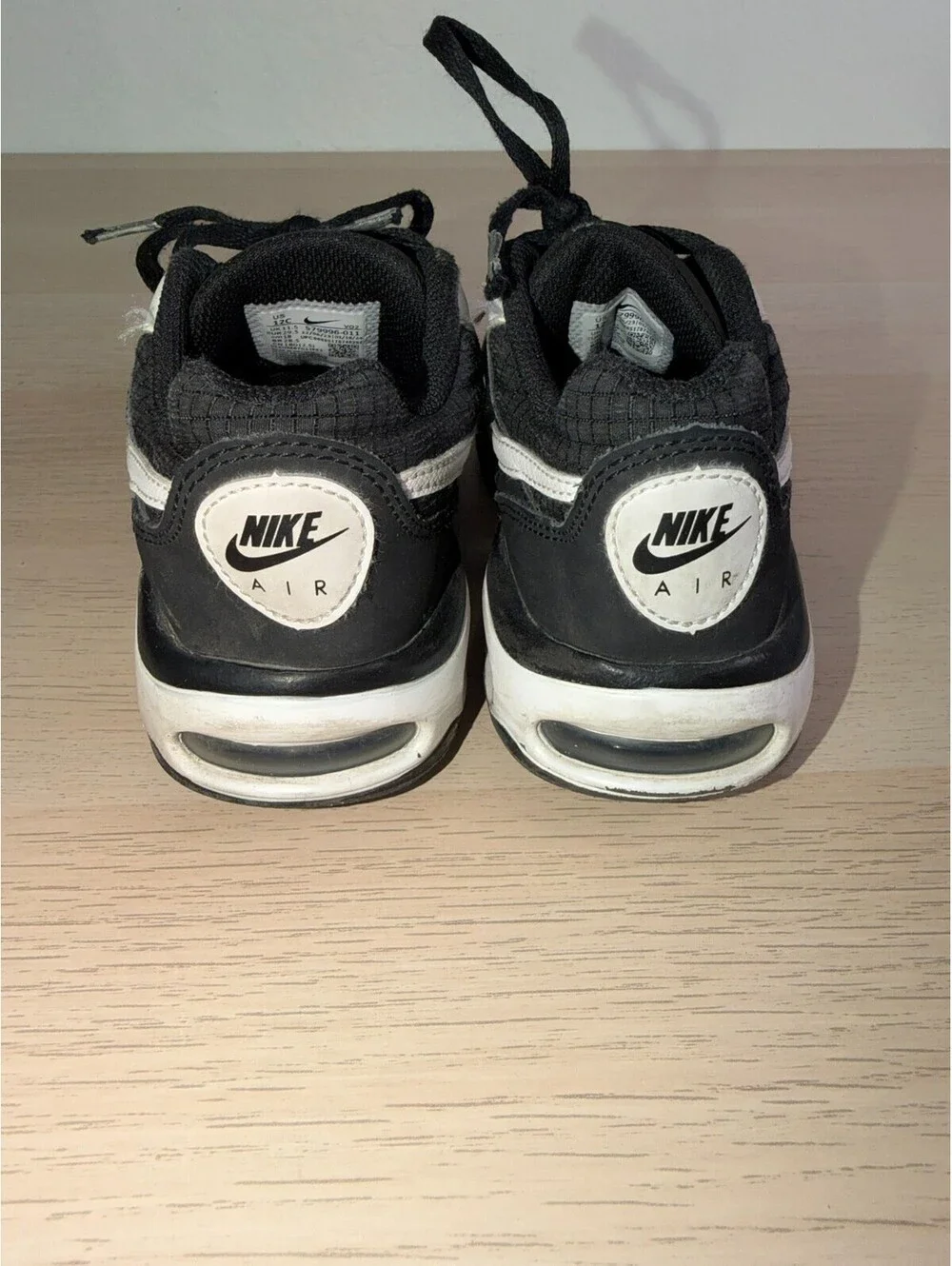 Nike Air Max IVO PS Black White Running Shoes Sneakers  Size 12C